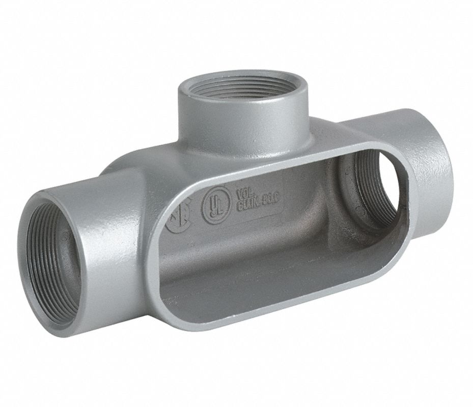 CANTEX Cuerpo D/Cond,Cuerpo T,Cubo 4pulg,PVC - Cuerpos De Salida Para