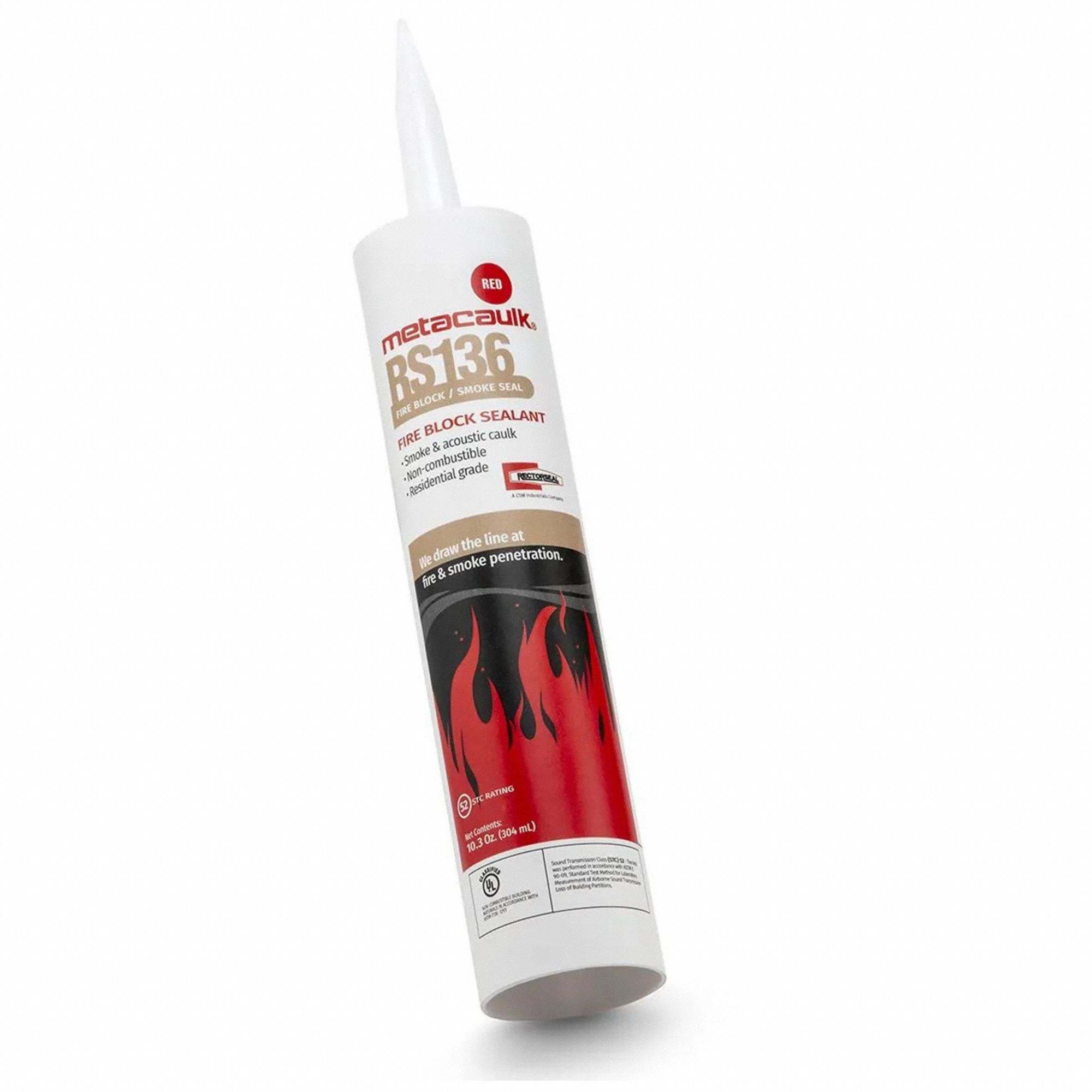 METACAULK, Caulk, Red, Fire Barrier Sealant 49ZY4266408 Grainger