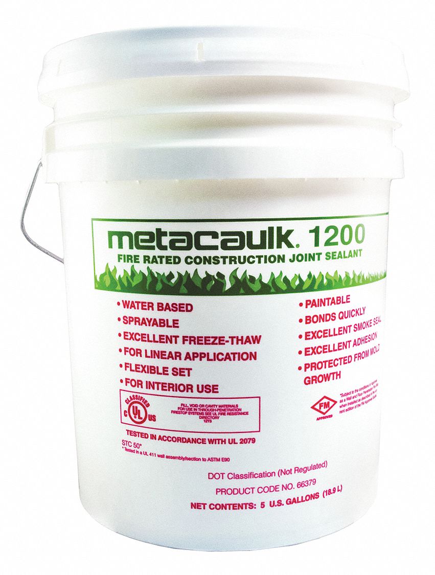 METACAULK, Firestop Sealant, Red, Fire Barrier Sealant 49ZY4366379