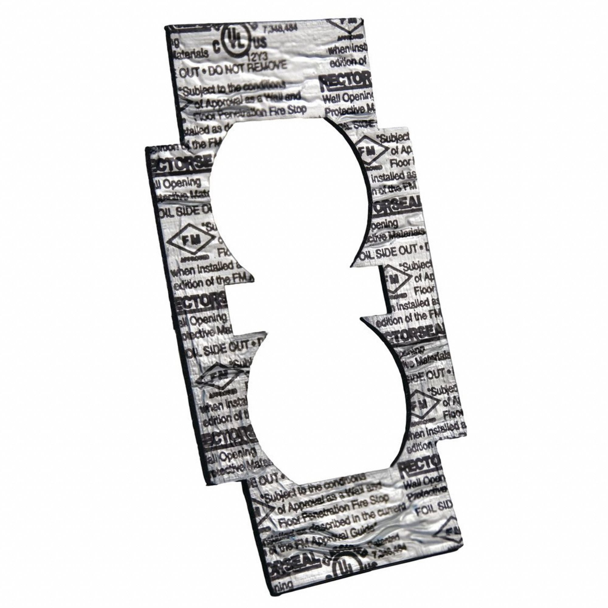 Firestop Sheet: 0.11 in Overall Wd, 3 hr Fire Rating