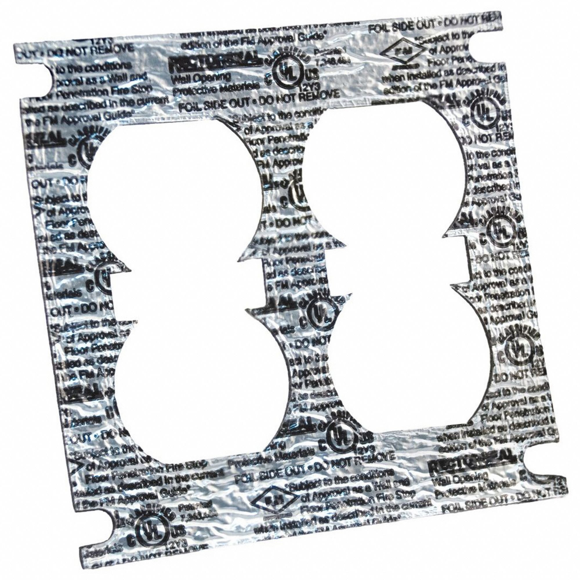 Firestop Sheet: 4 in Overall Lg, 0.11 in Overall Wd, 3 hr Fire Rating