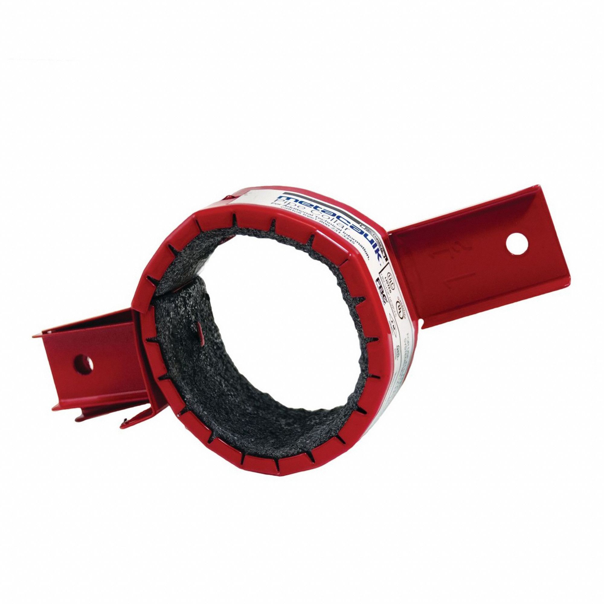 Firestop Pipe Collar: 1 1/2 in For Pipe Size, Metal Pipe/Plastic Pipe, Up to 3 hr, 5 in Ht