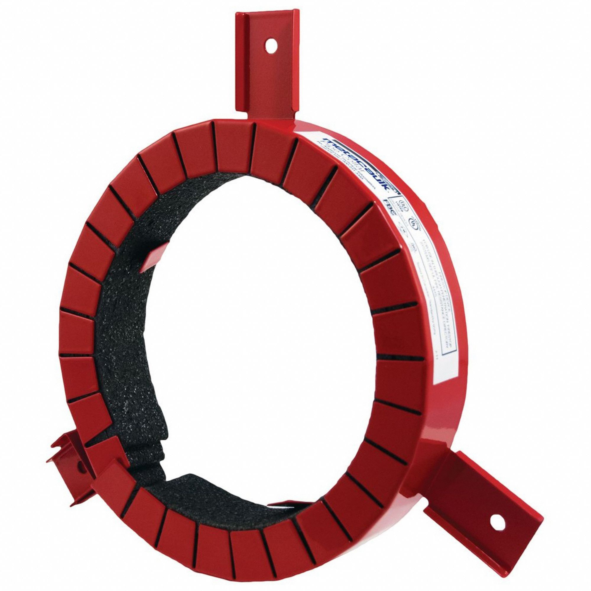 Firestop Pipe Collar: 4 in For Pipe Size, Metal Pipe/Plastic Pipe, Up to 3 hr, 9 in Ht