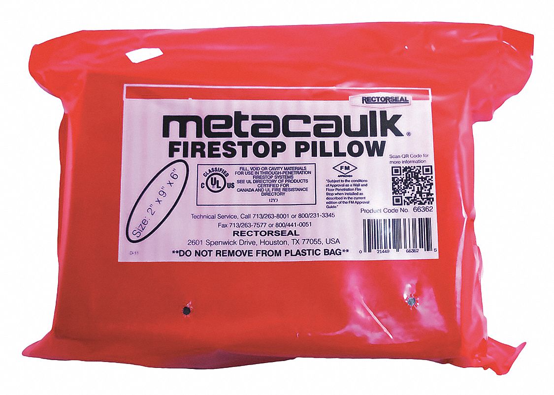 Fire Barrier Pillow,6" L,9" H 66362 21449663625 eBay