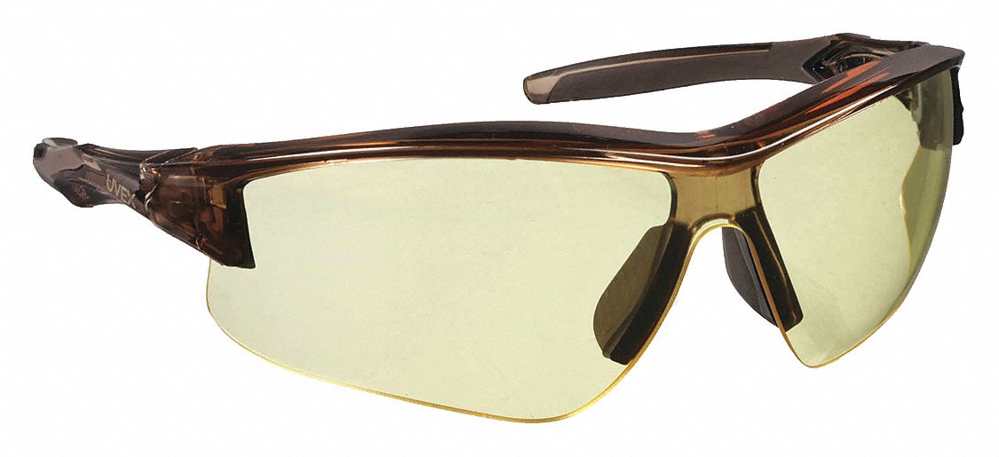 HONEYWELL UVEX, Wraparound Frame, HalfFrame, Safety Glasses 49ZY78