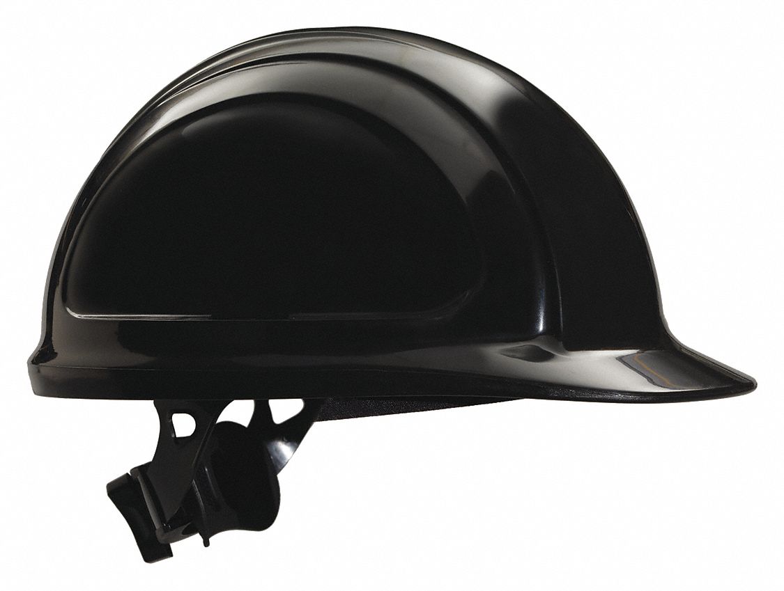 Black, No Graphics, Hard Hat - 49ZZ09|N10R110000 - Grainger