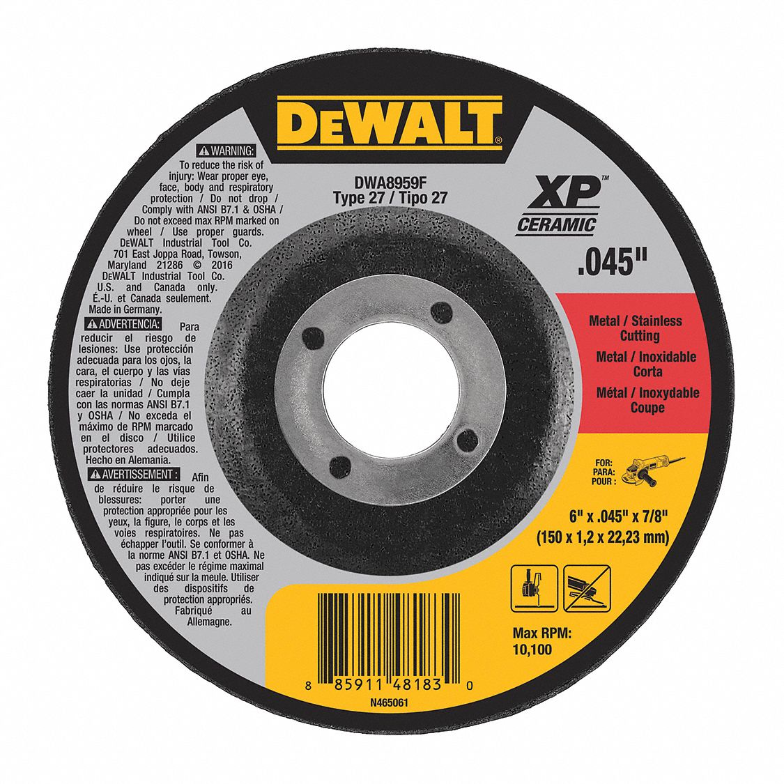 Dewalt 6 deals cut off wheels