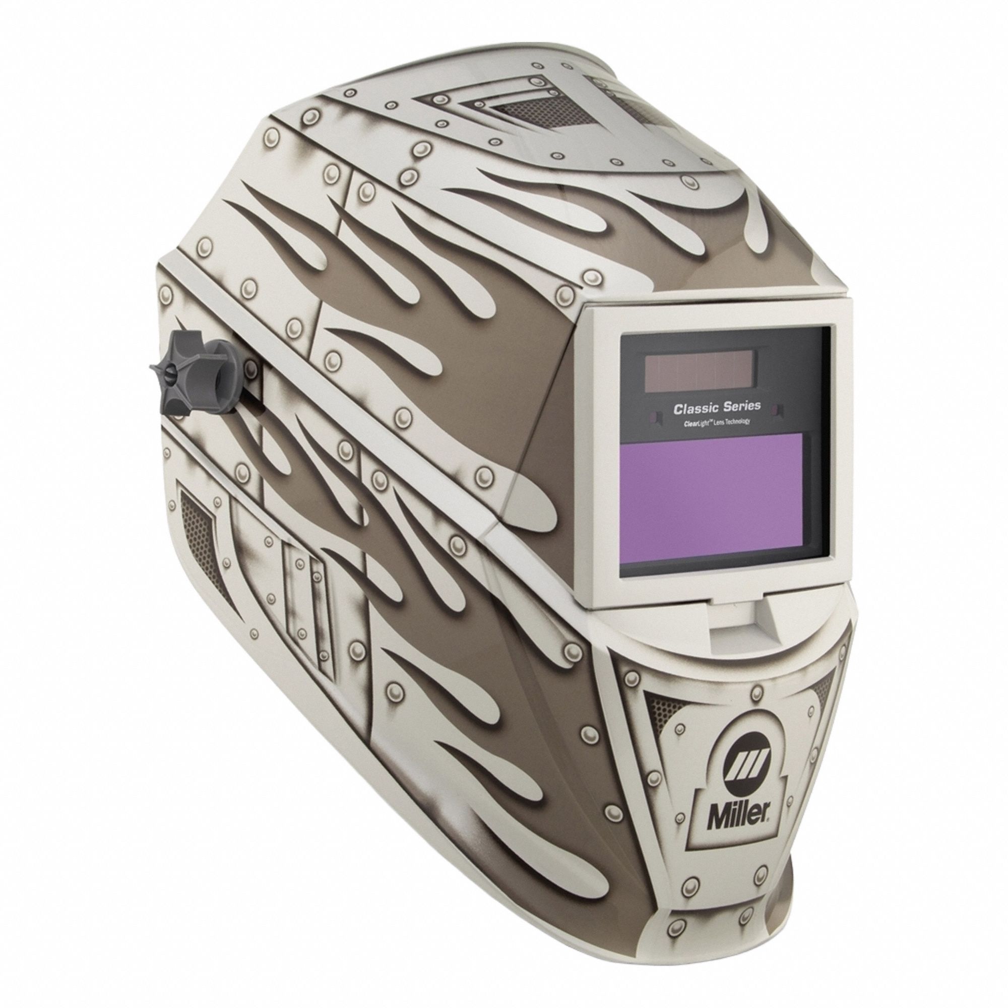 Welding Helmet: Auto-Darkening, 3 Arc Sensors, Black, W8/13, 5.88 sq in, Digital, Grind Mode