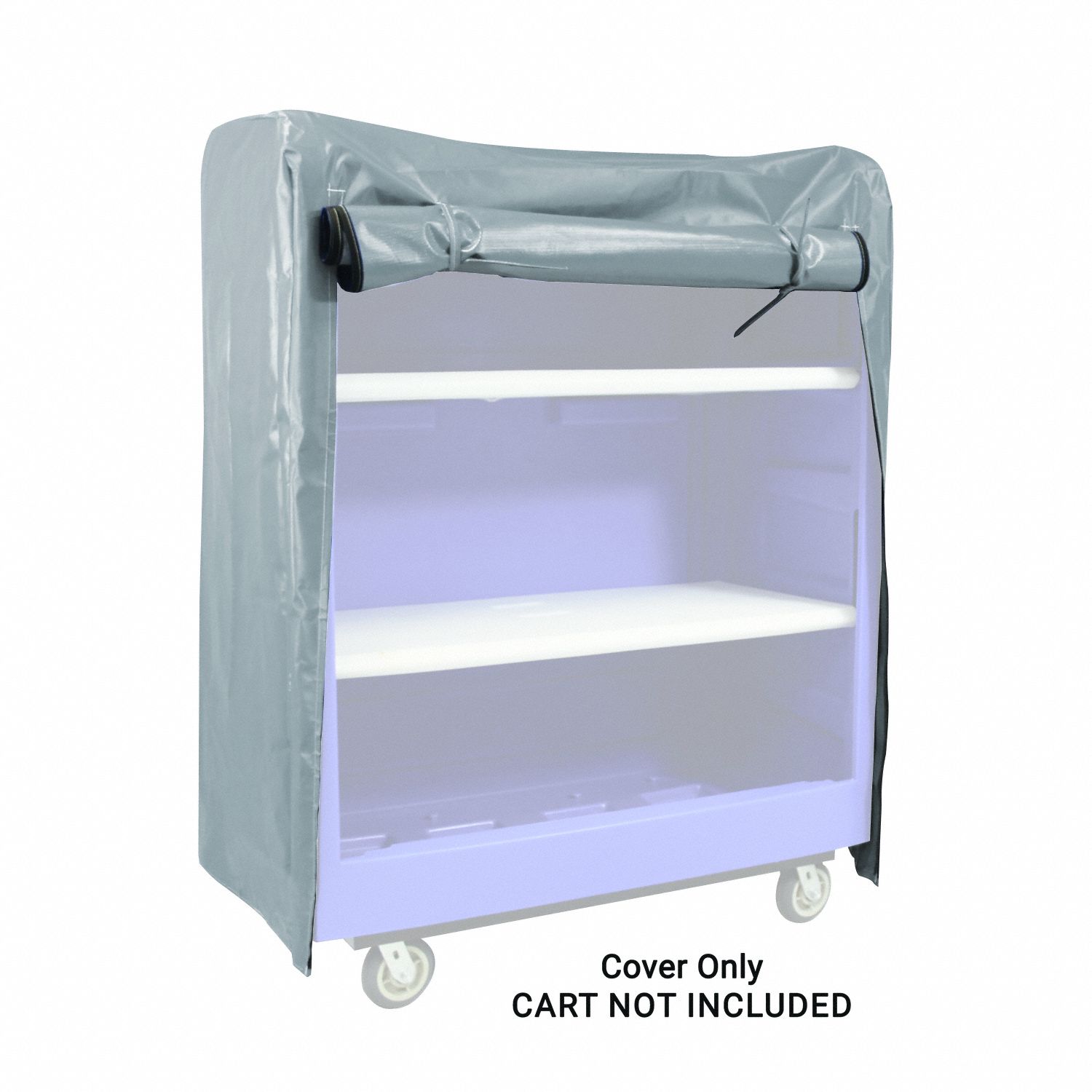 Vinyl Cover: Gray, 48 in Overall Lg, 61 in Overall Ht, 28 in Overall Wd, Vinyl