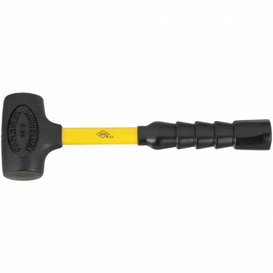 Fiberglass Handle, 2 lb Head Wt, Dead Blow Hammer - 4A102|6894102