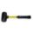 DEAD BLOW HAMMER, FIBREGLASS HANDLE, 3 LB HEAD WT, 2½ IN HAMMER FACE DIA, 14 IN OVERALL L