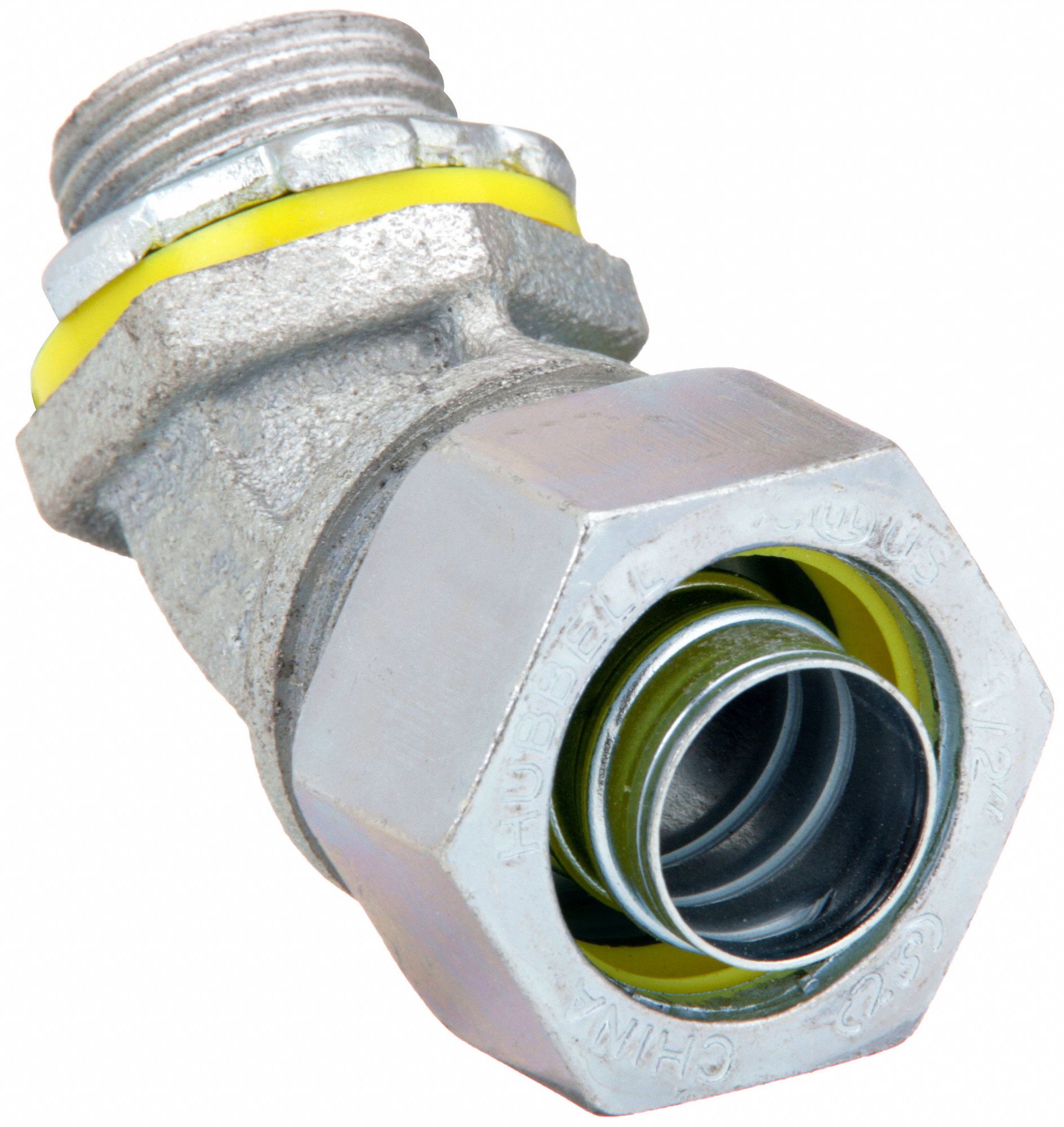 LIQUID-TIGHT CONDUIT FITTING, STEEL/IRON, ½ IN TRADE SIZE, NON-INSULATED, 45 °  ELBOW