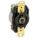 LOCKING RECEPTACLE, L5-30R, 30 A, 125V AC, BLACK, 2 POLES, SCREW TERMINALS