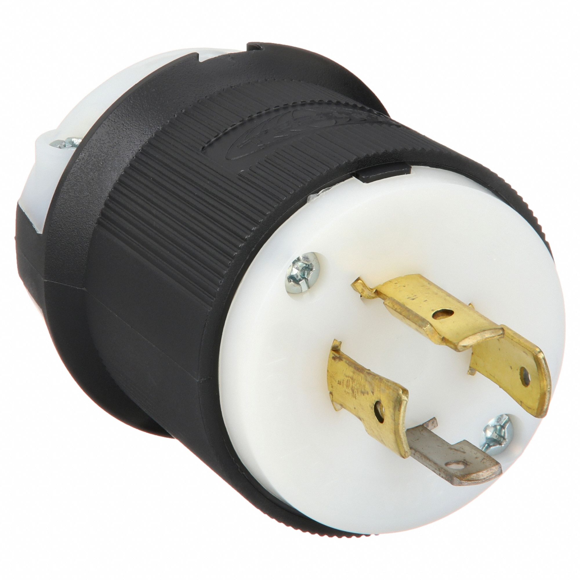 LOCKING PLUG, L14-20P, 125/250V AC, 20 A, 3 POLES, BLACK/WHITE, SCREW TERMINALS, L14-20