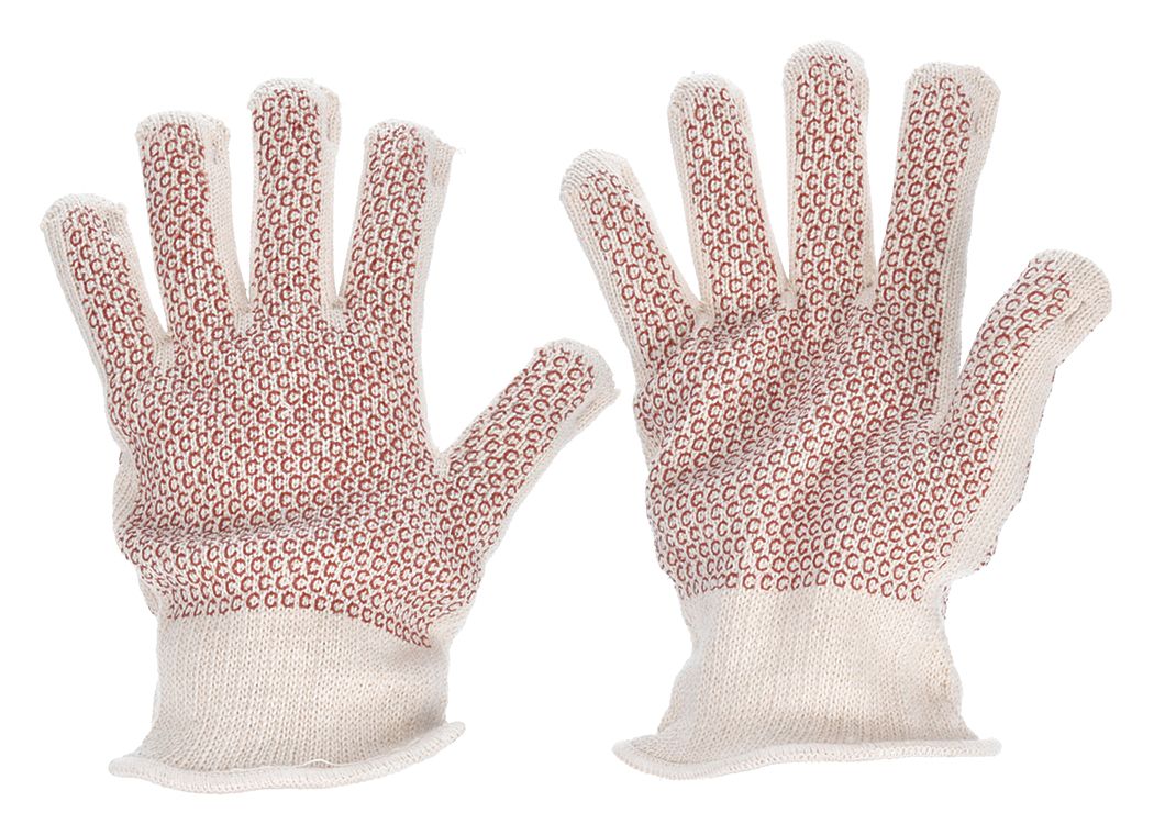 KNIT GLOVES, XL (10), GLOVE HAND PROTECTION, DOTTED, NITRILE 480 ° F MAX