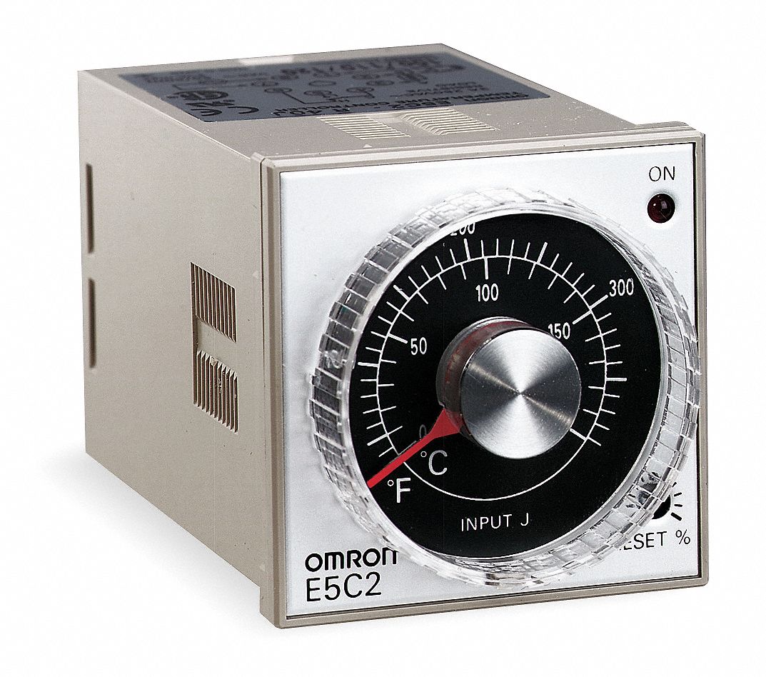 Omron AC Digital Temp Controller Universal Input- DC Out PID Control 1/16  DIN Panel or 11 Pin Socket Mount