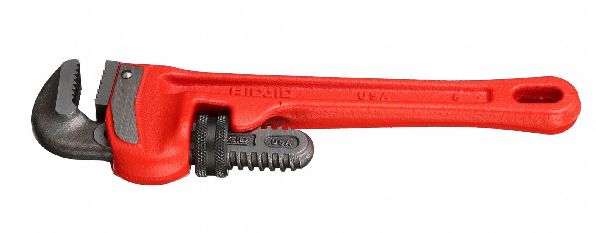 RIDGID Heavy-Duty Pipe Wrench: Cast Iron, 1 In Jaw Capacity, Serrated ...