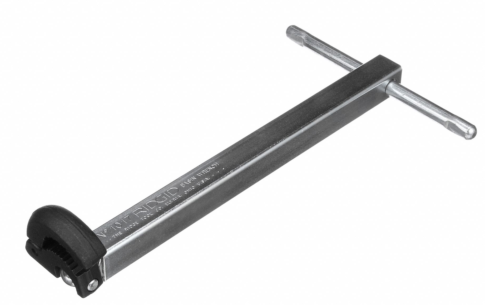 RIDGID Basin Nut Wrench Telescoping Handle, Alloy Steel, 10 in, 90