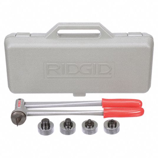 RIDGID Tube Expander Kit: 3/8 in_1/2 in_3/4 in_1 in For Tube Size,  Aluminum/Copper/Steel, Case