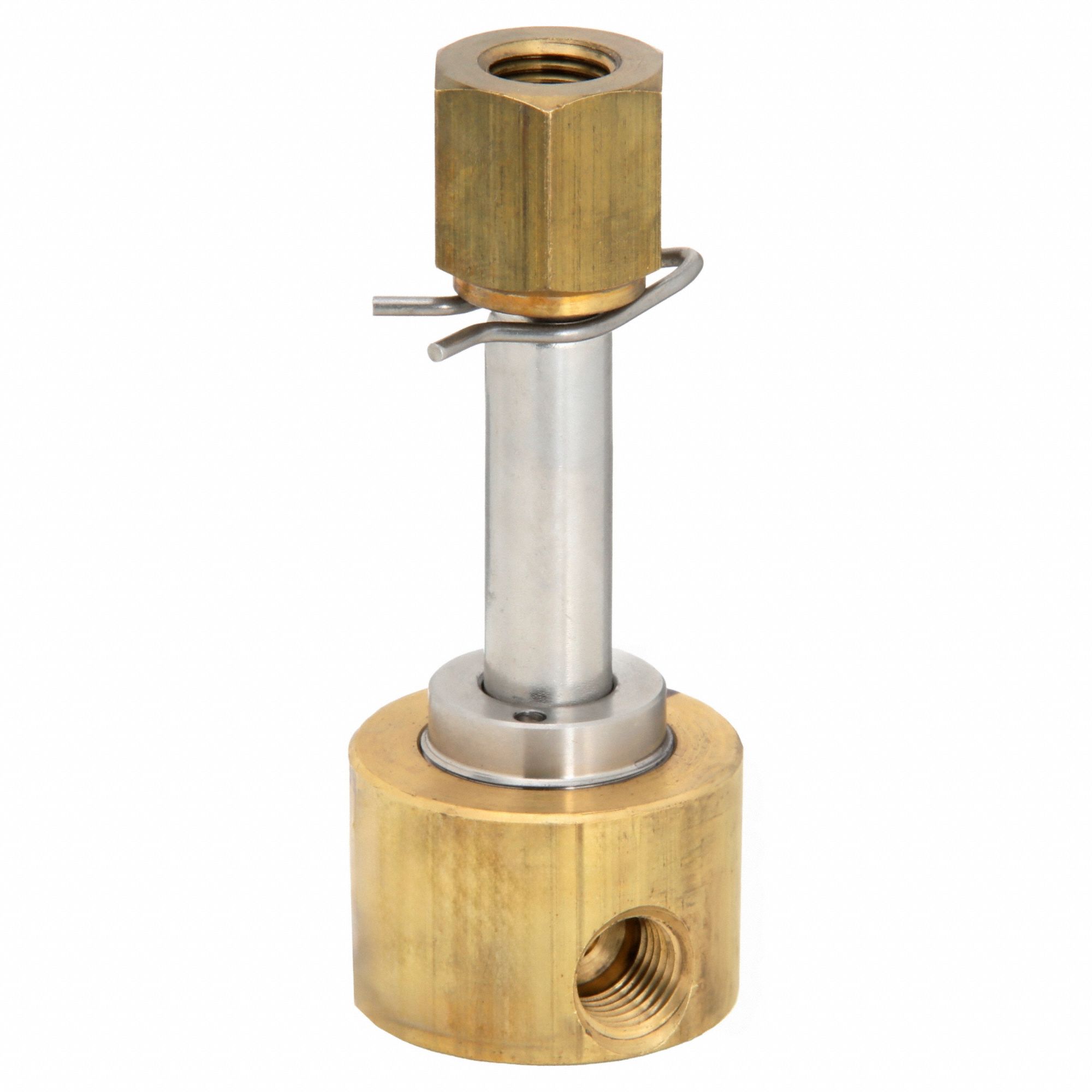 SOLENOID VALVE BODY: 3-WAY, CONFIGURABLE, ¼ IN PIPE, BRASS BODY, NBR SEAL, NPT X NPT