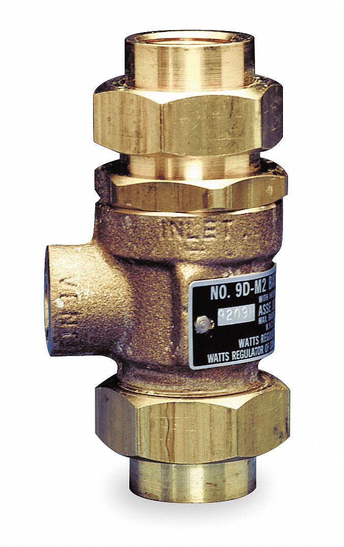 WATTS Válvula de Retención Doble de 1/2, Bronce, Tipo de Conector Unión  FNTP - Válvulas de Retención - 4A810