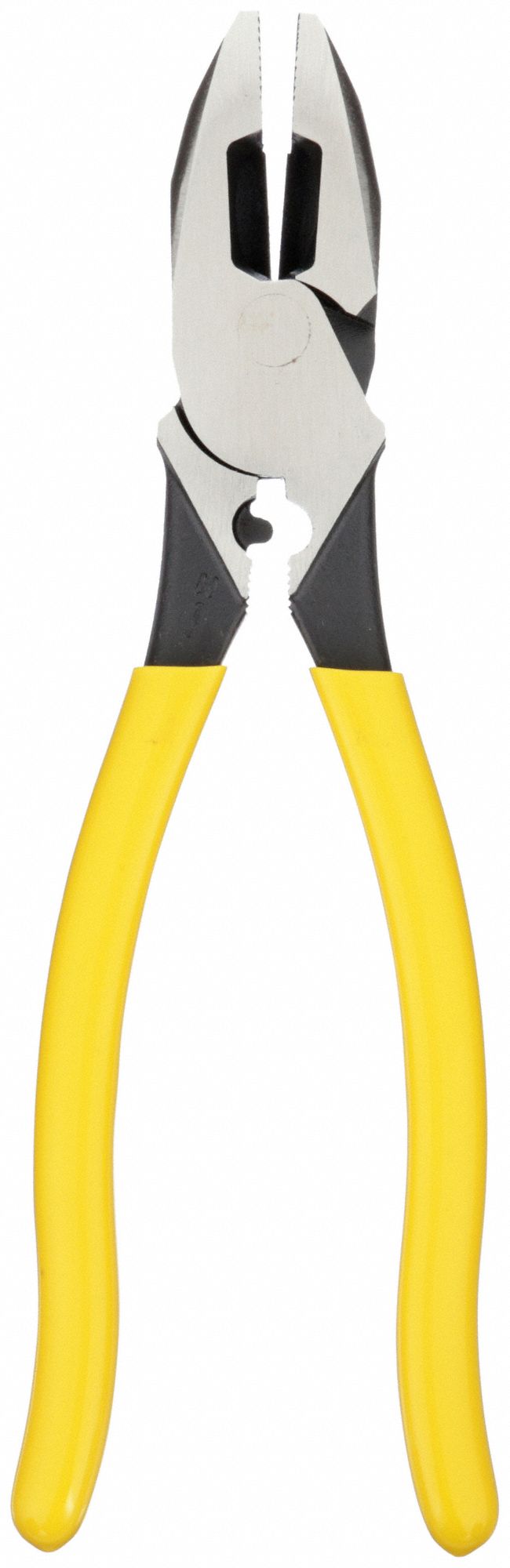 LINEMANS PLIER, FLAT, 9⅜ IN OVERALL L, 1⅝ IN JAW L, 1¼ IN JAW W, ⅝ IN JAW THICK