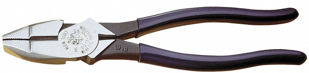 KLEIN TOOLS D2139NE Linemans Plier,93/8" L,Dipped 92644700422 eBay