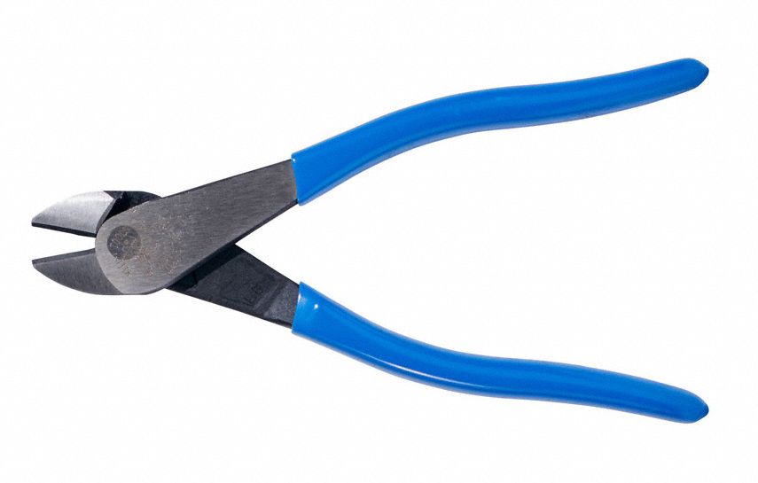 KLEIN TOOLS High Leverage Diagonal Cutting Plier Std, Straight, Oval