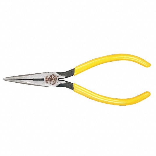 KLEIN TOOLS Needle Nose Plier 2 in Max Jaw Opening, 6 5/8 in Overall