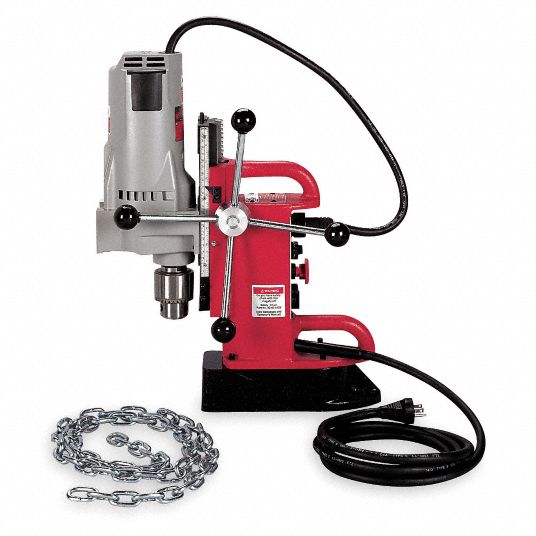 Milwaukee Magnetic Drill Press 120v Ac 34 In Capacity Steel 350 No Load Rpm 4a9394210 1 