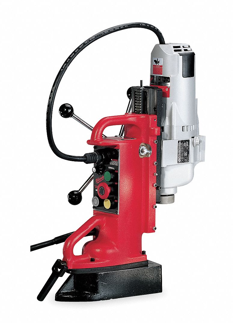 Milwaukee Magnetic Drill Press 120v Ac 1 14 In Capacity Steel 500250 No Load Rpm 4a940 