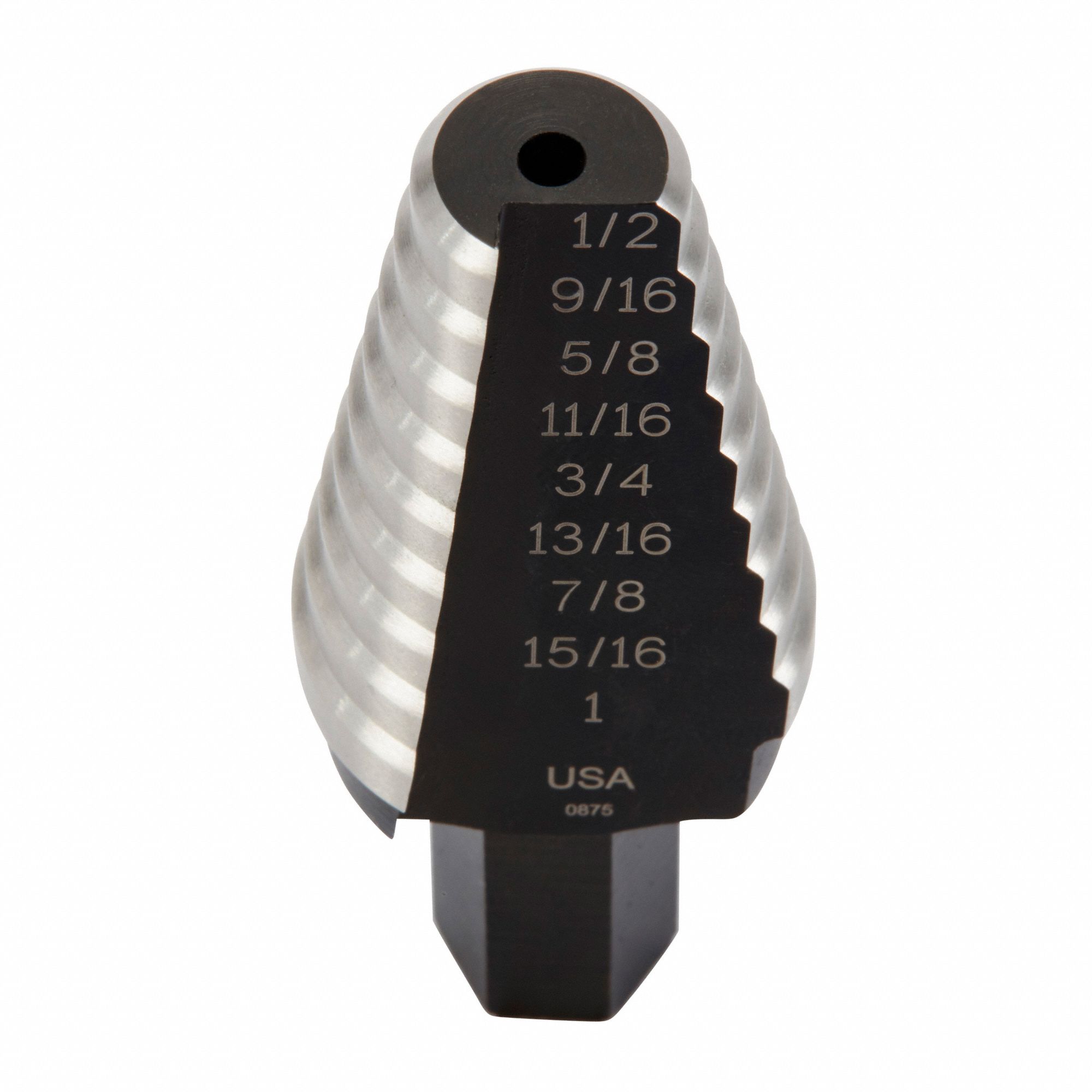 IRWIN Step Drill Bit, High Speed Steel, Black Oxide, 9/16 in to 1 in