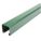 STRUT CHANNEL - SOLID WALL, STEEL, PAINTED, 12 GA GAUGE, 10 FT OVERALL L, GREEN