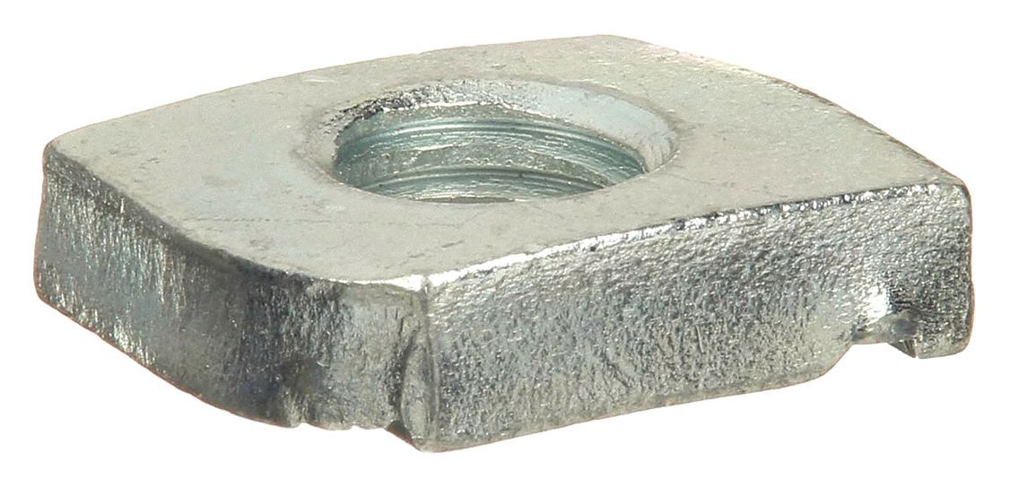 SPRING NUT ANTI-ROTATION, 1/2"-13 THREAD SIZE, ½ IN BOLT SIZE, STEEL, ELECTROPLATED