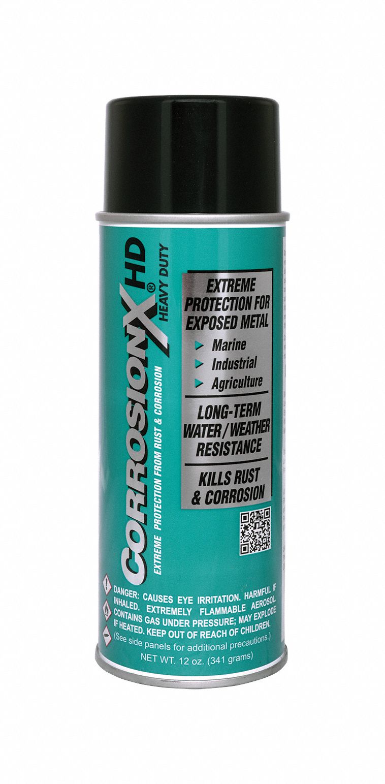Corrosion Inhibitor: Wet Lubricant Film, Medium, Medium, 12 oz Container Size, 200°F Max. Op Temp.