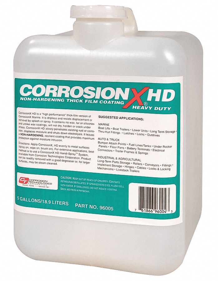 CORROSIONX Corrosion Inhibitor, Wet Lubricant Film, 200 °F Max