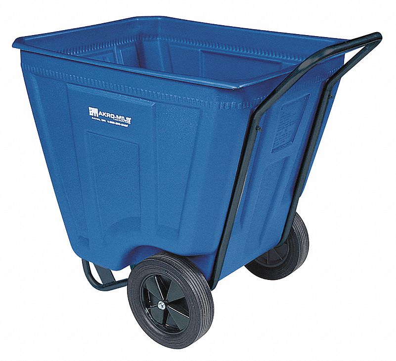 Poly Cart,Medium-Duty,5/16 cu. yd.,Blue