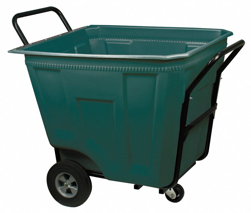 GENERAL PURPOSE CUBE TRUCK, 12 CU FT CAPACITY, 450 LB LOAD CAPACITY, GREEN