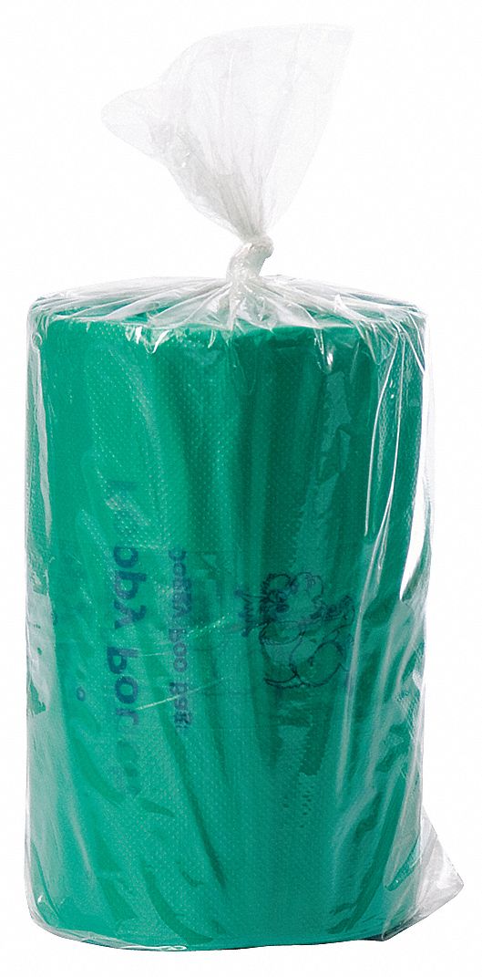 PET WASTE BAG,GREEN,PK 2400