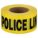 BARRICADE TAPE, 1,000 FT L, 3 IN W, POLICE LINE DO NOT CROSS LEGEND, POLYETHYLENE, BLACK, YELLOW