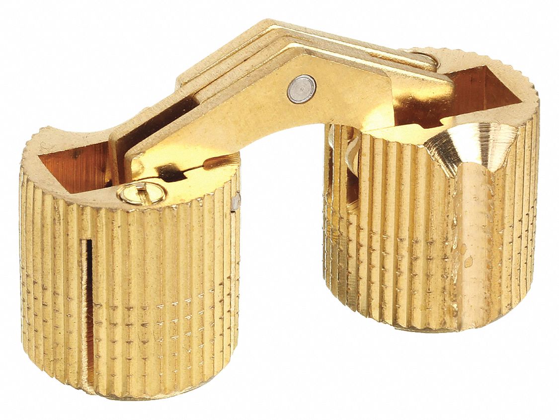 14 MM BARREL HINGE, SOLID BRASS