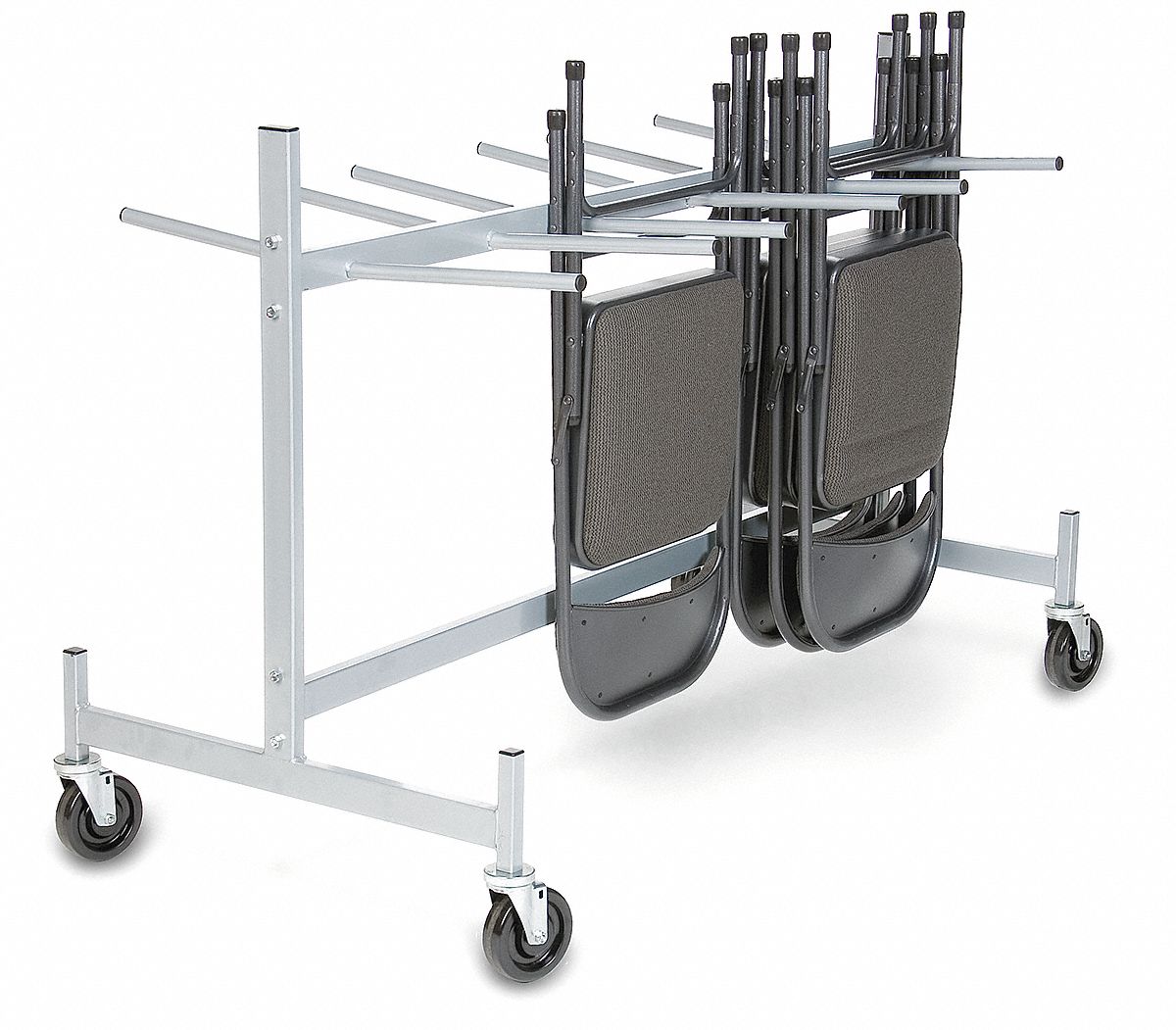 Folding Chair & Table Strg Cart,400 lb.