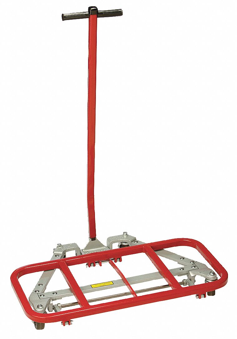 LIFT-AND-ROLL DESK AND FURNITURE DOLLY, 42¼ IN X 40 IN X 22½ IN, 4 SWIVEL
