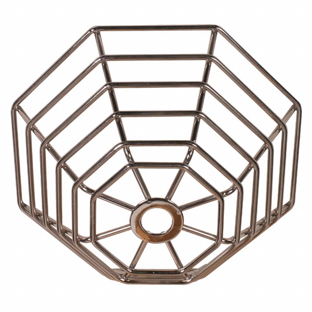 SAFETY TECHNOLOGY INTERNATIONAL Smoke Detector Guard, Stainless Steel