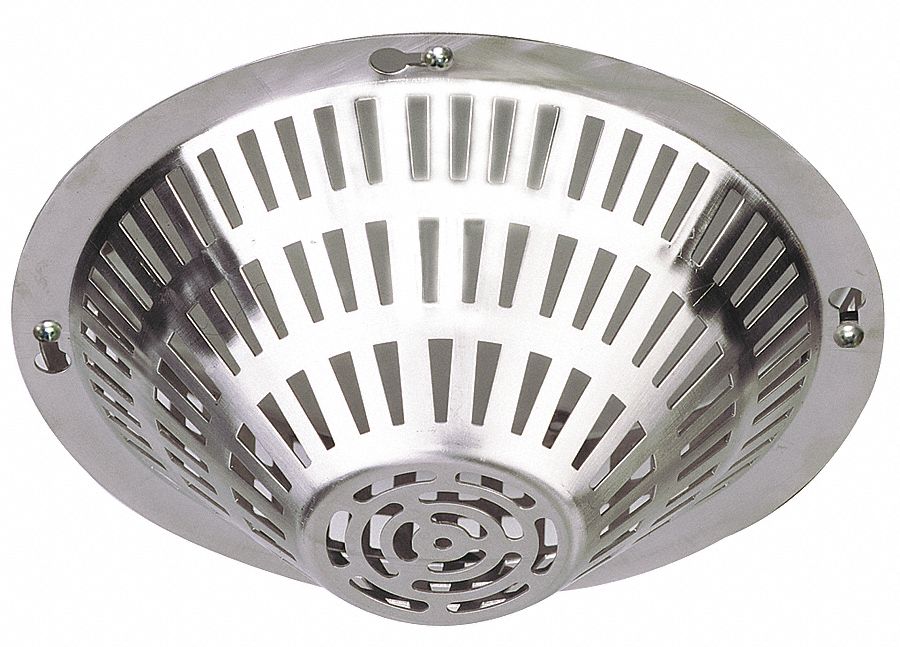 Smoke Detector Guard: Stainless Steel, 8 in Overall Dp, STI-8200-SS