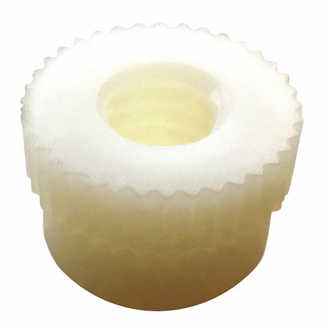 GRAINGER APPROVED 1032 Round Knurled Thumb Nut, Plain Finish, Nylon