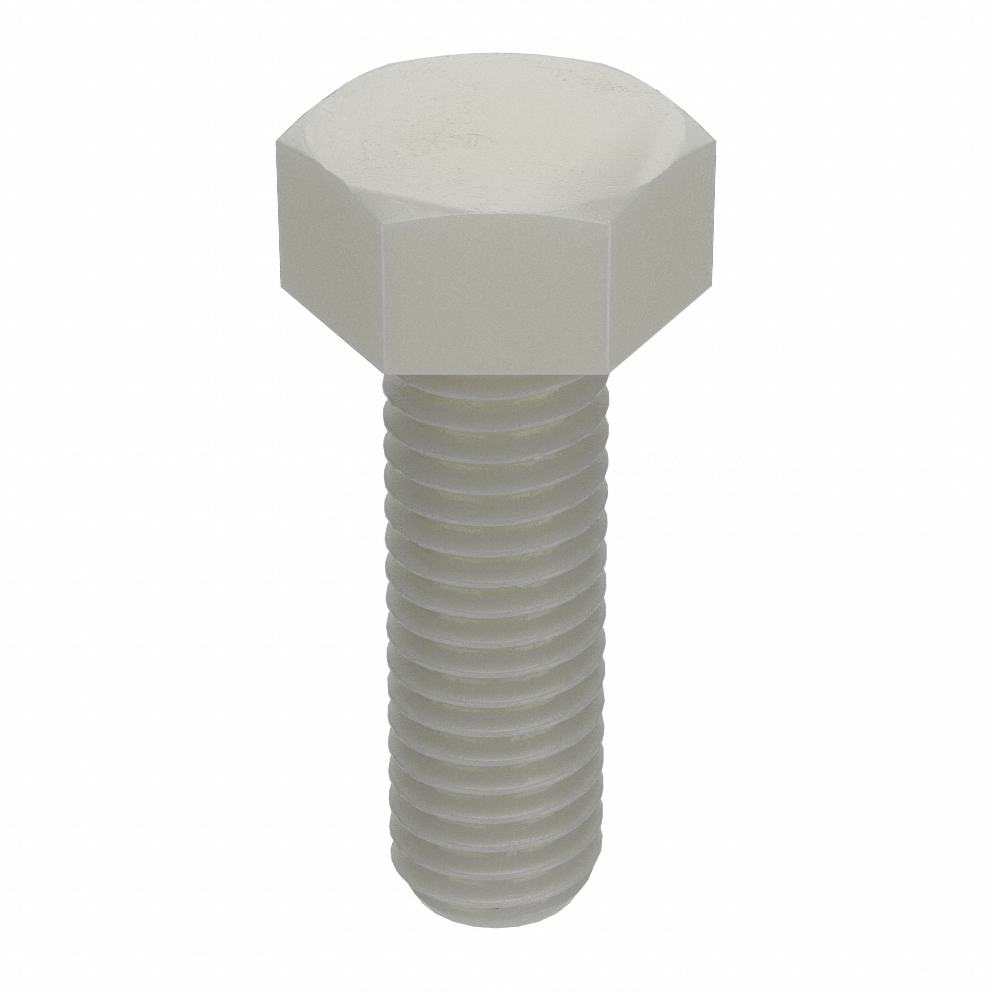 HEX HEAD CAP SCREW, NYLON, PLAIN FINISH, ⅜
