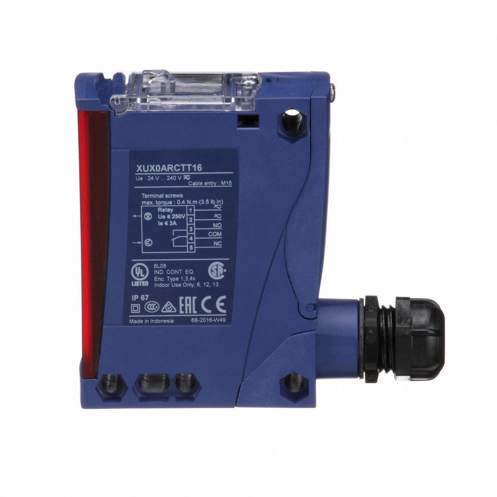 Photoelectric Sensor: Terminal Block, 24-240V AC & 24-240V DC