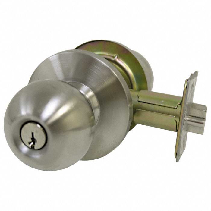 Door Knob Lockset: Office Knob Locksets, Stainless Steel