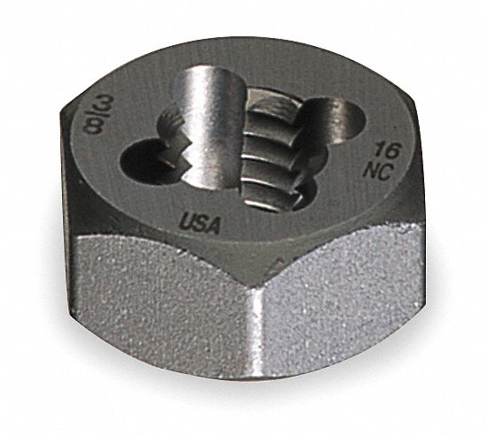 Finish Bright Carbon Steel Hexagon Threading Die Union Butterfield 2025 Uncoated 1-14 Thread Size UNS 